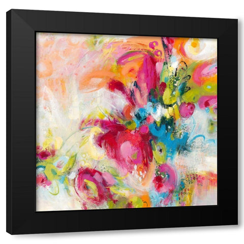 Lets Bounce Black Modern Wood Framed Art Print by Bothne, Janet