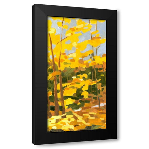 Autumn Hike II Black Modern Wood Framed Art Print by Caroline, Emma
