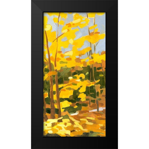 Autumn Hike II Black Modern Wood Framed Art Print by Caroline, Emma
