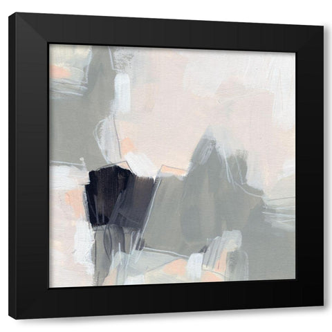 Neutral Echo I Black Modern Wood Framed Art Print with Double Matting by Vess, June Erica