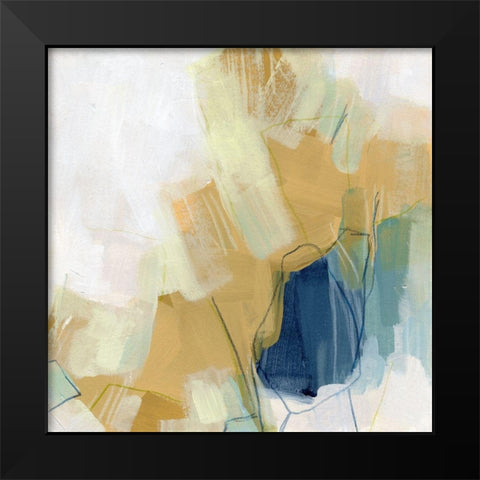 Blue Beacon II Black Modern Wood Framed Art Print by Vess, June Erica