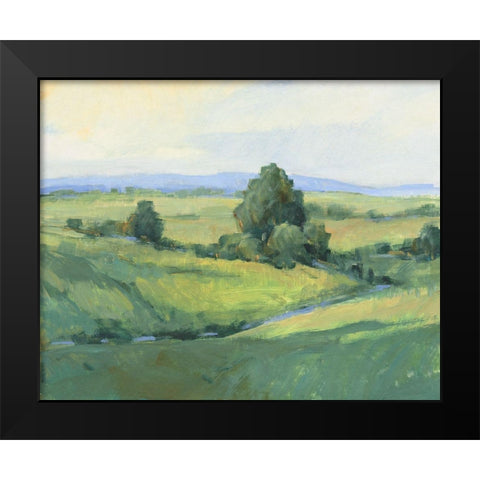 Rolling Green Hills I Black Modern Wood Framed Art Print by OToole, Tim