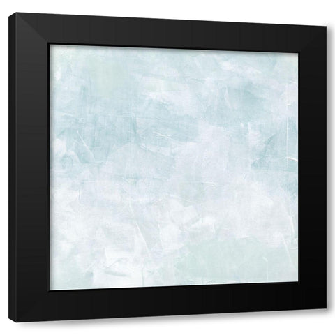 Drifting Blue II Black Modern Wood Framed Art Print with Double Matting by Caroline, Emma