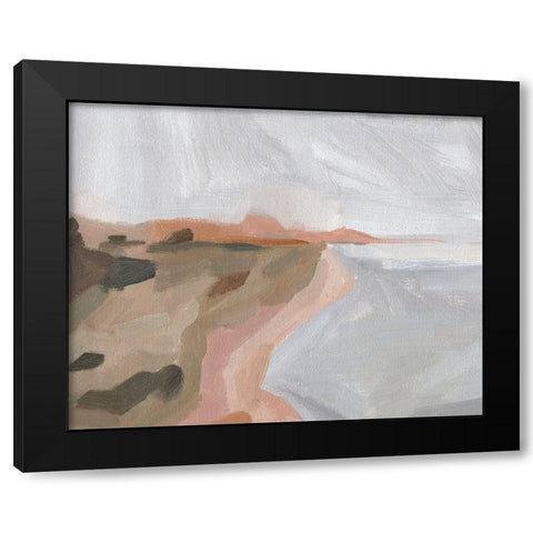 Autumn Coastline II Black Modern Wood Framed Art Print with Double Matting by Green, Jacob