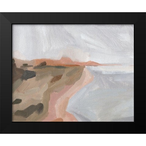 Autumn Coastline II Black Modern Wood Framed Art Print by Green, Jacob