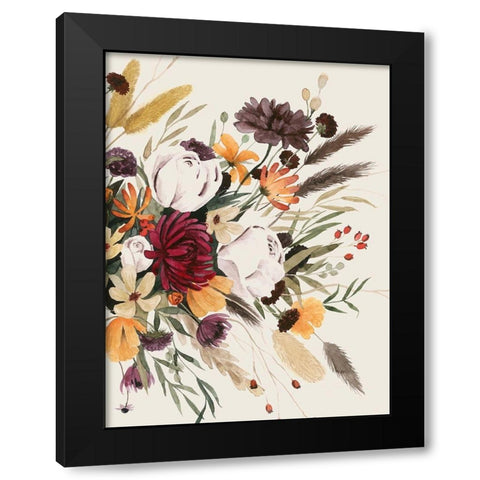 Equinox Bouquet II Black Modern Wood Framed Art Print with Double Matting by Popp, Grace