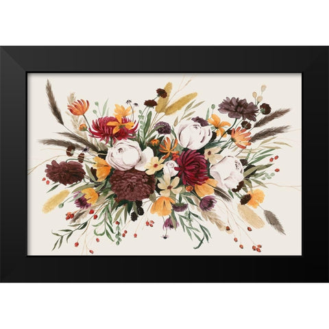 Equinox Bouquet III Black Modern Wood Framed Art Print by Popp, Grace