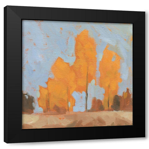 Golden Seasons II Black Modern Wood Framed Art Print by Green, Jacob