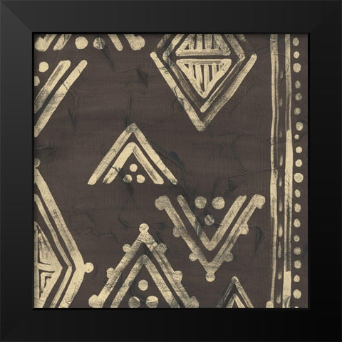 Bazaar Tapestry IV Black Modern Wood Framed Art Print by Vess, June Erica