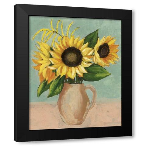 Sunflower Afternoon II Black Modern Wood Framed Art Print with Double Matting by Popp, Grace