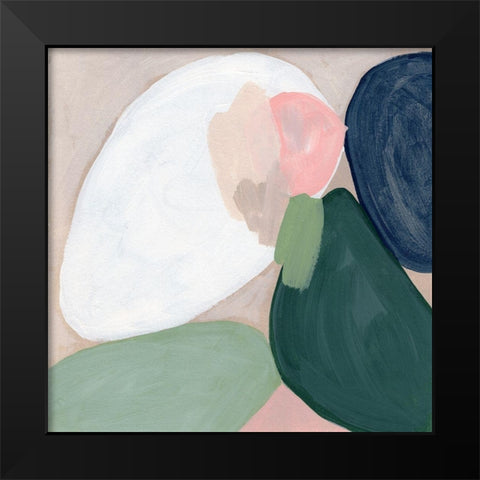 Orb Fresco I Black Modern Wood Framed Art Print by Vess, June Erica