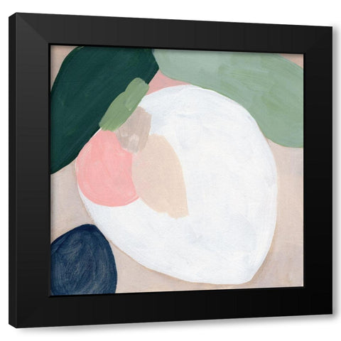 Orb Fresco II Black Modern Wood Framed Art Print with Double Matting by Vess, June Erica