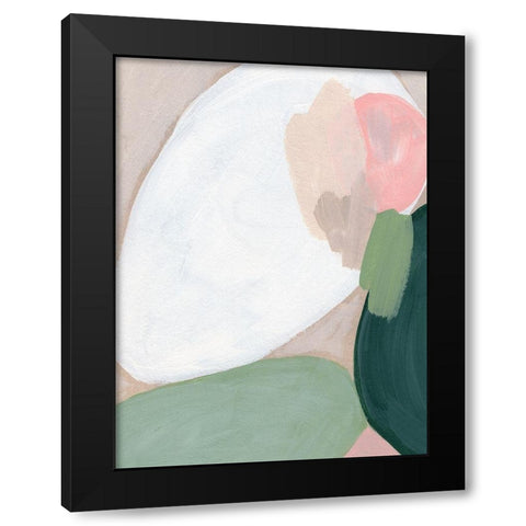 Orb Fresco III Black Modern Wood Framed Art Print with Double Matting by Vess, June Erica