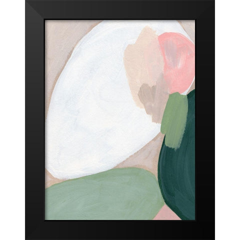 Orb Fresco III Black Modern Wood Framed Art Print by Vess, June Erica