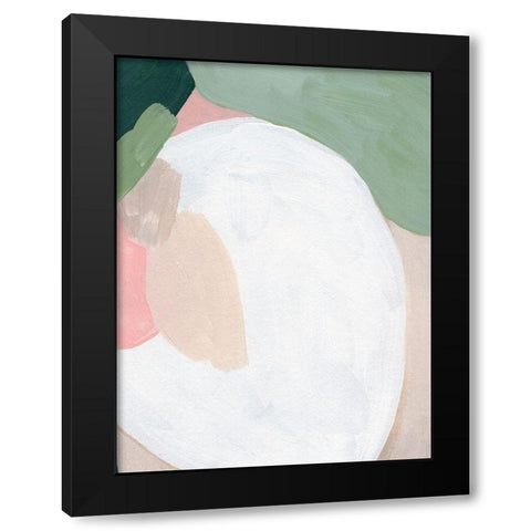 Orb Fresco IV Black Modern Wood Framed Art Print with Double Matting by Vess, June Erica