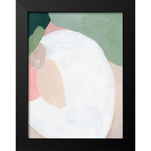 Orb Fresco IV Black Modern Wood Framed Art Print by Vess, June Erica