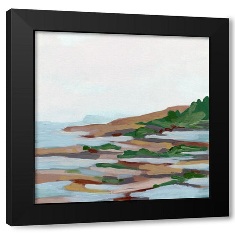 Forest Shore II Black Modern Wood Framed Art Print by Vess, June Erica
