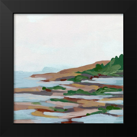 Forest Shore II Black Modern Wood Framed Art Print by Vess, June Erica