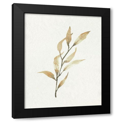 Soft Autumn Branch I Black Modern Wood Framed Art Print with Double Matting by Caroline, Emma
