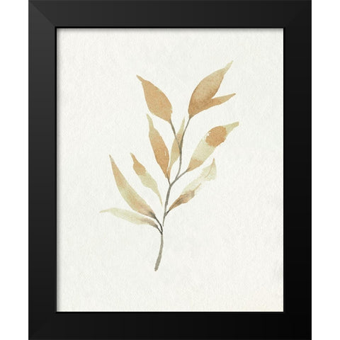 Soft Autumn Branch II Black Modern Wood Framed Art Print by Caroline, Emma