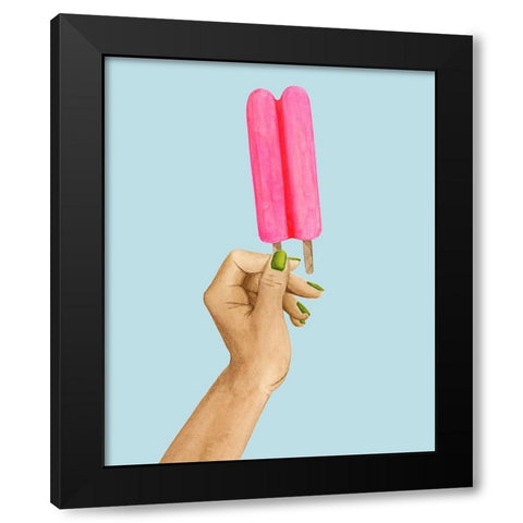 Popsicle Summer I Black Modern Wood Framed Art Print with Double Matting by Popp, Grace