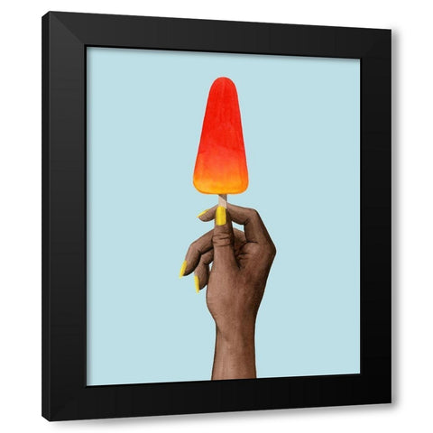 Popsicle Summer II Black Modern Wood Framed Art Print with Double Matting by Popp, Grace