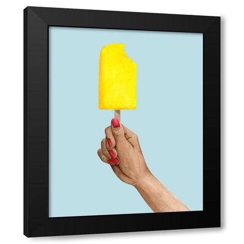 Popsicle Summer III Black Modern Wood Framed Art Print with Double Matting by Popp, Grace