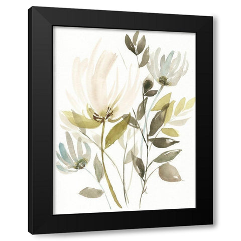 Winter Arrangement I Black Modern Wood Framed Art Print with Double Matting by Goldberger, Jennifer