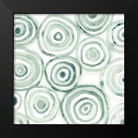 Subtle Signals IX Black Modern Wood Framed Art Print by Vess, June Erica