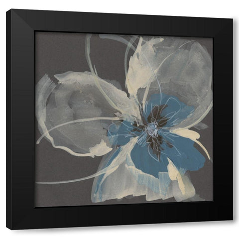 Expressive Petals I Black Modern Wood Framed Art Print with Double Matting by Goldberger, Jennifer