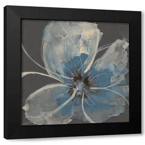 Expressive Petals II Black Modern Wood Framed Art Print with Double Matting by Goldberger, Jennifer