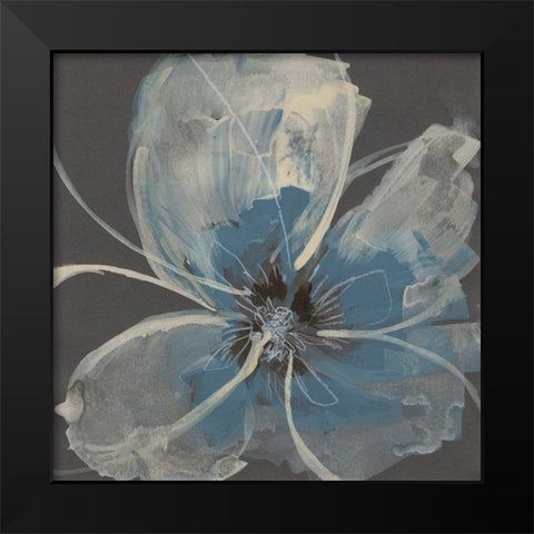 Expressive Petals II Black Modern Wood Framed Art Print by Goldberger, Jennifer