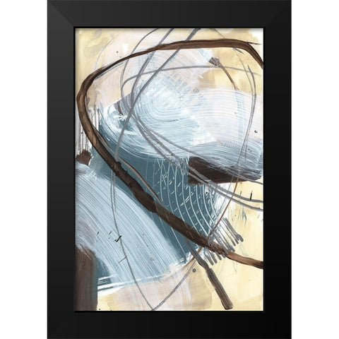 Winding Around II Black Modern Wood Framed Art Print by Goldberger, Jennifer