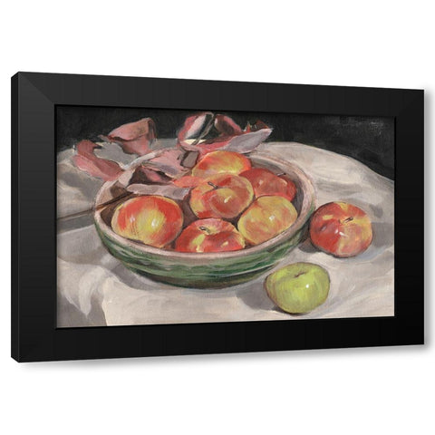 Autumn Apples I Black Modern Wood Framed Art Print by Warren, Annie