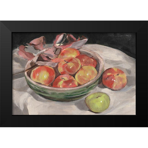 Autumn Apples I Black Modern Wood Framed Art Print by Warren, Annie
