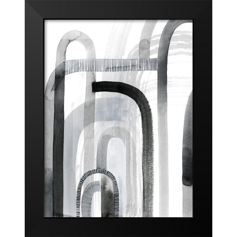 Yester Arches I Black Modern Wood Framed Art Print by Popp, Grace