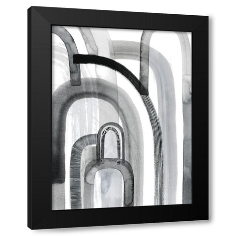 Yester Arches II Black Modern Wood Framed Art Print with Double Matting by Popp, Grace