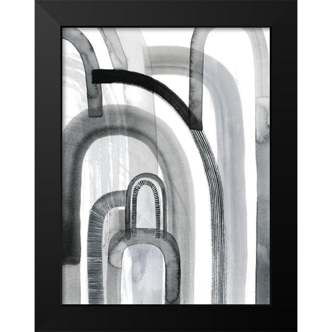 Yester Arches II Black Modern Wood Framed Art Print by Popp, Grace