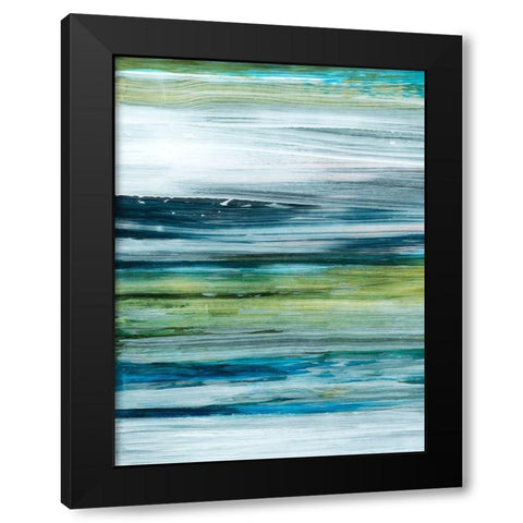 Beryl Swipe I Black Modern Wood Framed Art Print with Double Matting by Popp, Grace