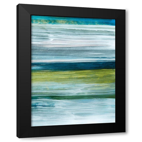 Beryl Swipe II Black Modern Wood Framed Art Print with Double Matting by Popp, Grace