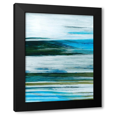 Beryl Swipe III Black Modern Wood Framed Art Print with Double Matting by Popp, Grace