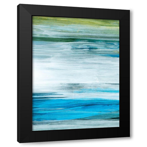 Beryl Swipe IV Black Modern Wood Framed Art Print with Double Matting by Popp, Grace