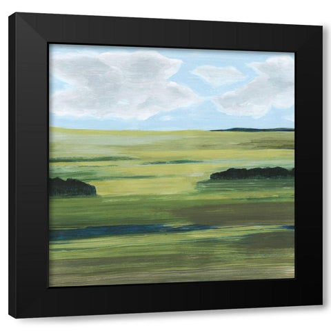 Halcyon Valley I Black Modern Wood Framed Art Print with Double Matting by Popp, Grace