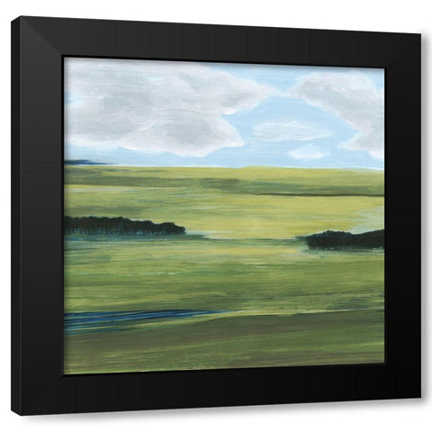 Halcyon Valley II Black Modern Wood Framed Art Print with Double Matting by Popp, Grace