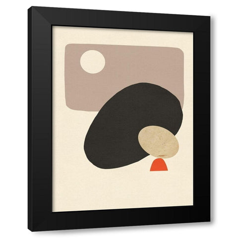Megalith II Black Modern Wood Framed Art Print with Double Matting by Green, Jacob