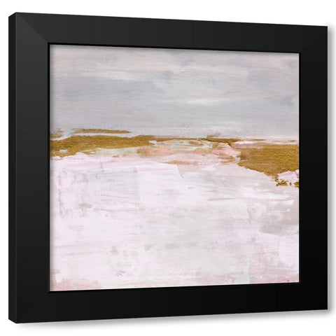 Magenta Skyline II Black Modern Wood Framed Art Print by Warren, Annie