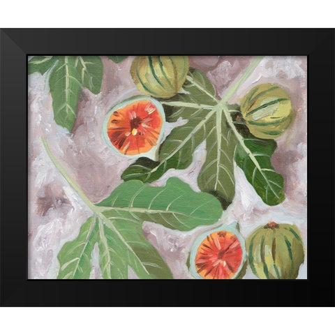 Decorative Fig II Black Modern Wood Framed Art Print by Wang, Melissa