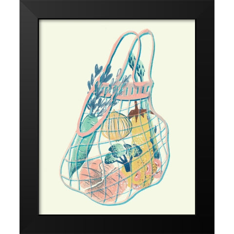 Grocery Time I Black Modern Wood Framed Art Print by Wang, Melissa