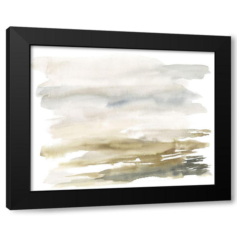 Golden Moor I Black Modern Wood Framed Art Print with Double Matting by Goldberger, Jennifer