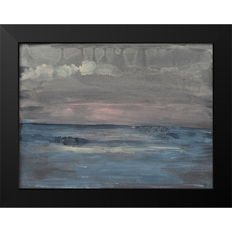 Breaking Sea I Black Modern Wood Framed Art Print by Goldberger, Jennifer